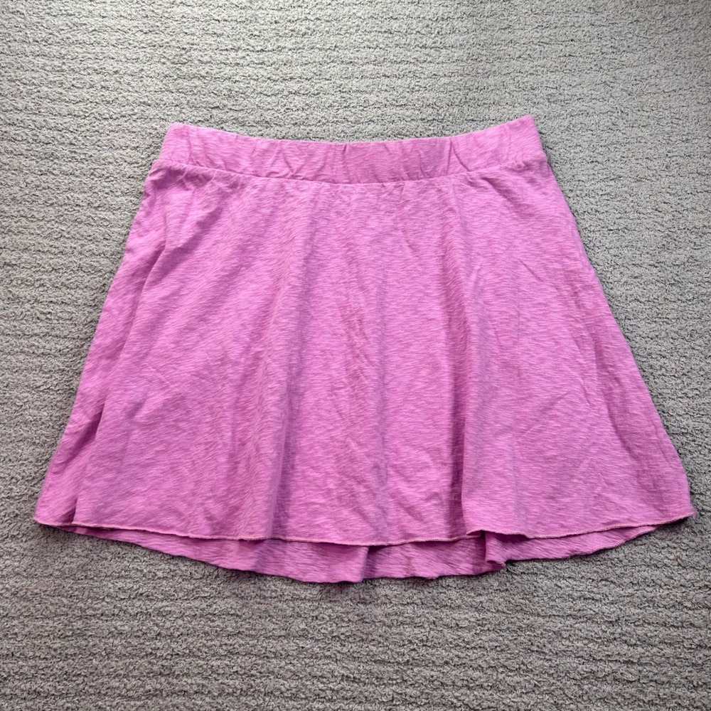 Free People Beach Mini Skirt Slub 100% Cotton  Small Boho Casual Beachy Skater